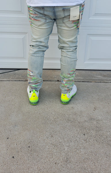 Paint splatter Ripped Jeans